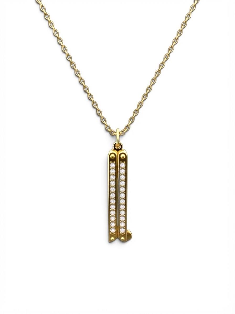 FARFALLA Necklace, 14K 0.5 micron Gold Plated Brass + Stones