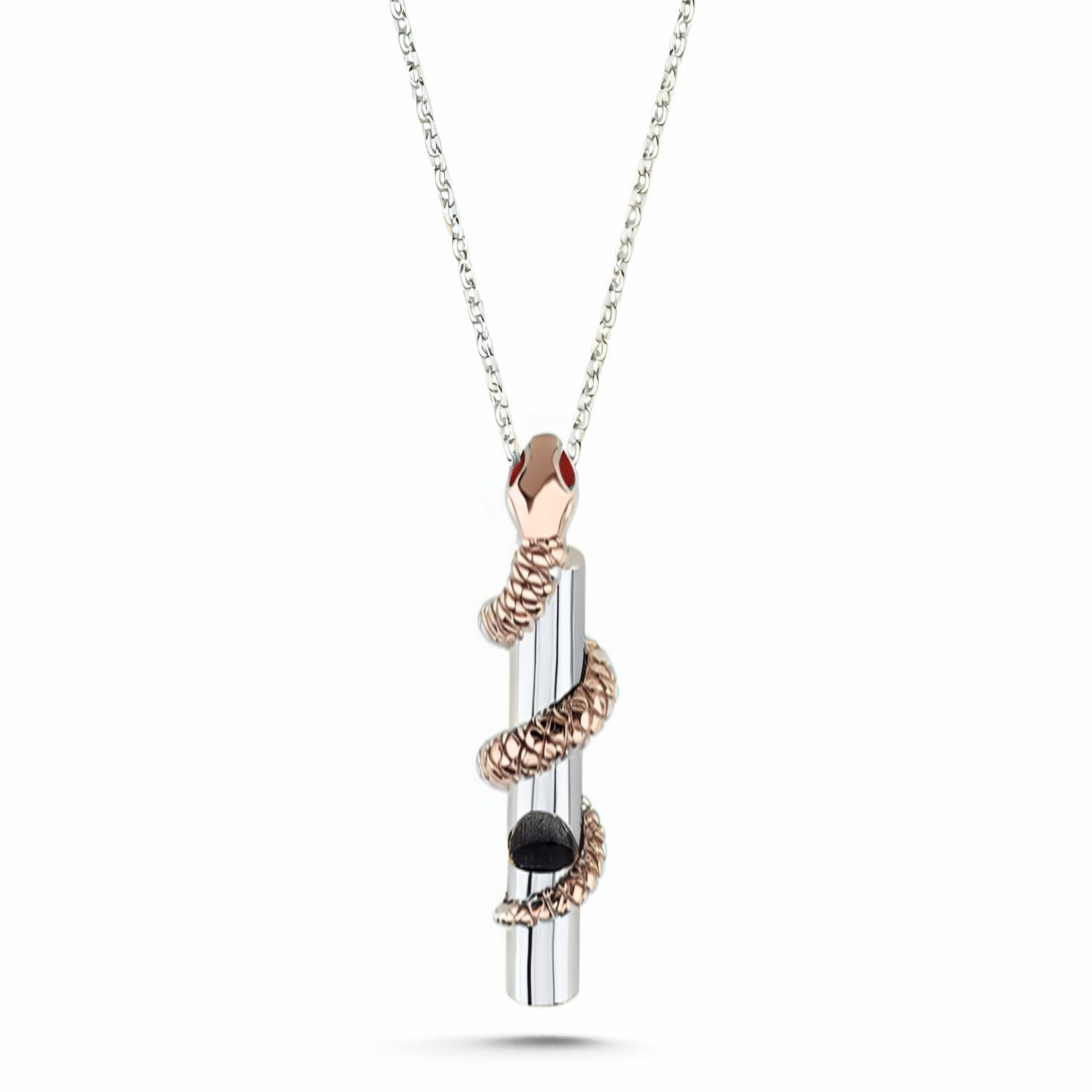 Iconic Silver Rose Snake