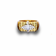 Trinity Gold Diamond Yüzük