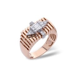 Trinity Gold Diamond Yüzük