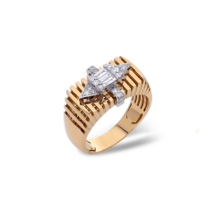 Trinity Gold Diamond Yüzük